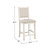 Leland 42.5 in. Full Back Wood Frame Bar Stool With Fabric Seat (Set of 2)