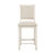 Leland 42.5 in. Full Back Wood Frame Bar Stool With Fabric Seat (Set of 2)