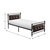 Lia Black Metal Frame Twin Platform Bed