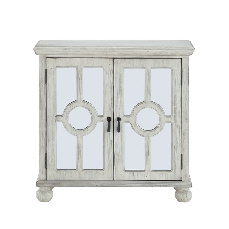 Madrona Antique Accent Cabinet - Antique White