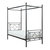 Norhill Black Metal Frame Twin Canopy Bed