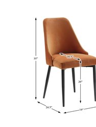 Orsina Velvet Dining Room Side Chair - Set of 2