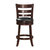 Quill Dark Cherry Full Back Wood Frame Swivel Bar Stool With Faux Leather Seat - Dark Cherry