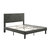 Raku Gray Upholstered Platform Bed
