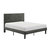 Raku Gray Upholstered Platform Bed