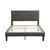 Raku Gray Upholstered Platform Bed