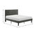 Raku Gray Upholstered Platform Bed