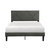 Raku Gray Upholstered Platform Bed - Gray