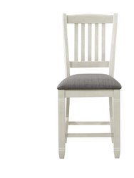Roux 42.5 in. Full Back Wood Frame Dining Bar Stool With Fabric Seat (set of 2)