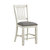 Roux 42.5 in. Full Back Wood Frame Dining Bar Stool With Fabric Seat (set of 2)