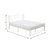 Solace White Metal Frame Platform Bed