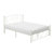 Solace White Metal Frame Platform Bed