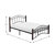 Sterling Black Metal Frame Platform Bed