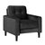 Talon 32.5 in. W Square Arm Velvet Straight Chair