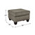 Welty Textured Fabric Upholstery Ottoman