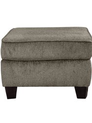 Welty Textured Fabric Upholstery Ottoman - Brownish Gray