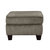 Welty Textured Fabric Upholstery Ottoman - Brownish Gray