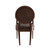 Yara Dark Brown Faux Leather Classic Armchair