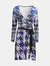 "Blue Hues" Lady B Wrap Dress - Blue Hues