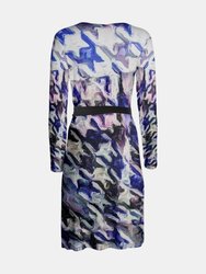 "Blue Hues" Lady B Wrap Dress