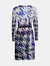 "Blue Hues" Lady B Wrap Dress