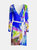 "Blue Iris" Lady B Wrap Dress - Blue Iris