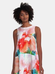 "Peachy Keen" A-LIne Dress - Multi