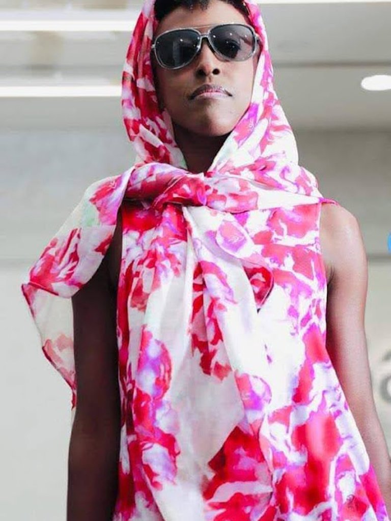 "Peonies From Heaven 2" Chiffon Scarf