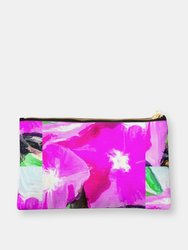 "Periwinkle Pops" Pouchette - Pink