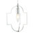 1-Light Modern Farmhouse Geometric Chandelier - Grey