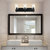 3-Light Bathroom Vanity Light with Bubble Glass Shade