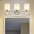 3-Light Vanity Light With Dual Clear And Frosted Shades