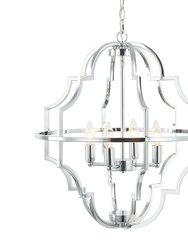 4-Light Modern Farmhouse Geometric Chandelier