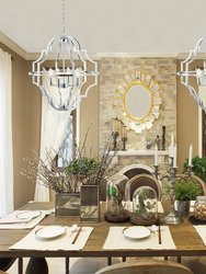 4-Light Modern Farmhouse Geometric Chandelier