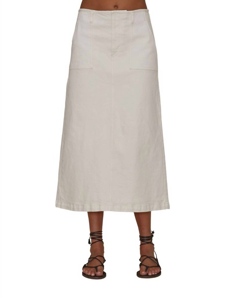 Jocelyn Skirt Bone In White - White