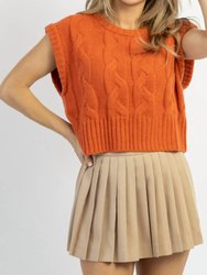 Aperol Cable Sweater Tank