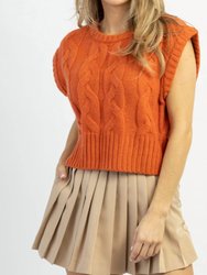 Aperol Cable Sweater Tank