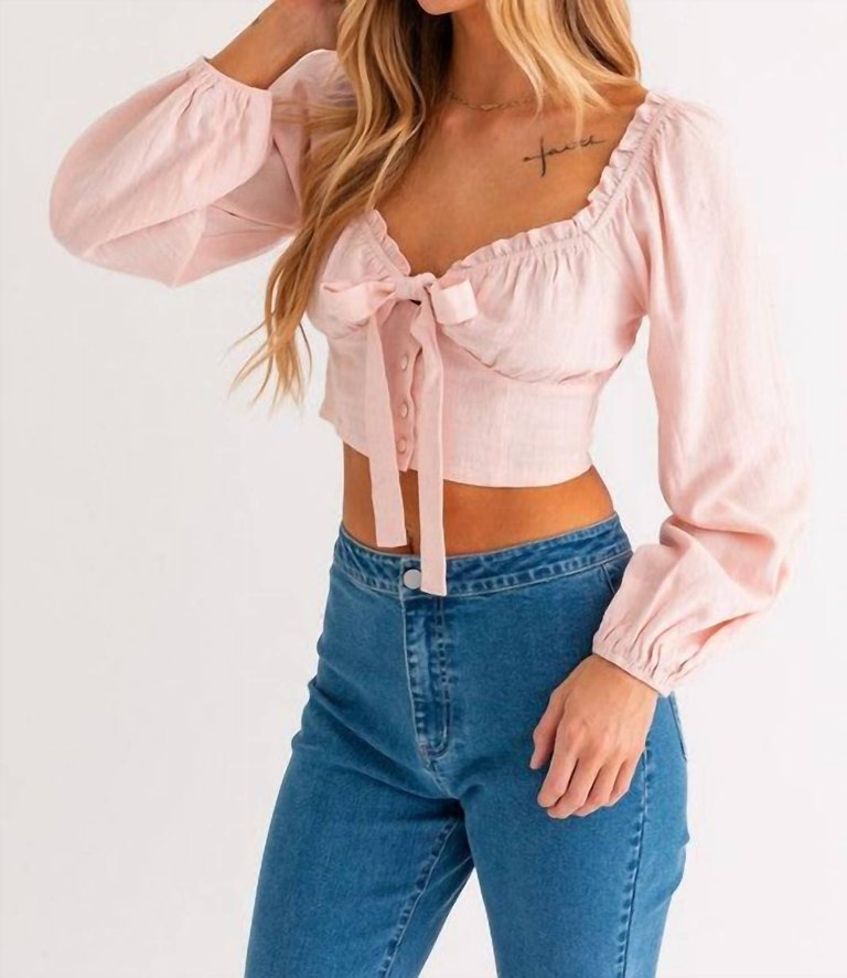 Baby Blouse Top In Pink