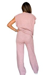 Essence Sweater Pants In Pink