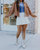 High School Sweetheart Skirt In White