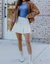 High School Sweetheart Skirt In White