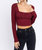 Just In Time Top - Burgundy