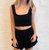 Laura Knit Tank In Black - Black