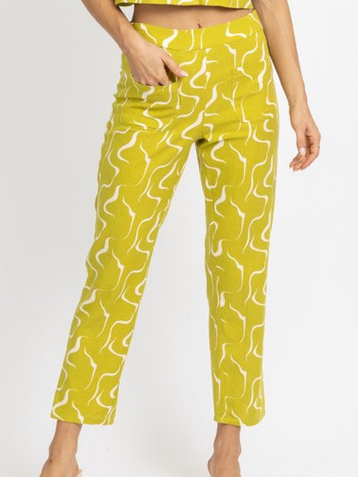 LE LIS Linen Abstract Culotte Pant product