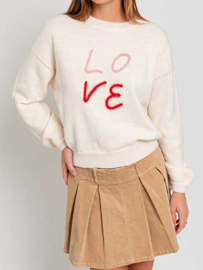 LE LIS Love Sweater In Ivory product