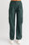 Pleated Sporty Cargo Pants In Green - Green