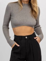 Ribbed Underbust Knit Crop Top
