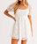 Short Sleeve Mini Dress - White