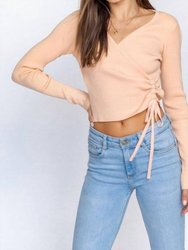 Side Cinched Top - Apricot