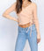Side Cinched Top - Apricot